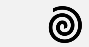 Svart spiral som representerar prestanda på Zoom.